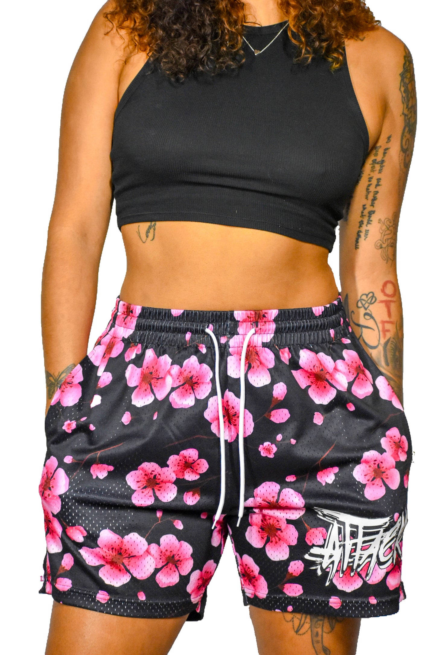 Attack Cherry Blossom Shorts