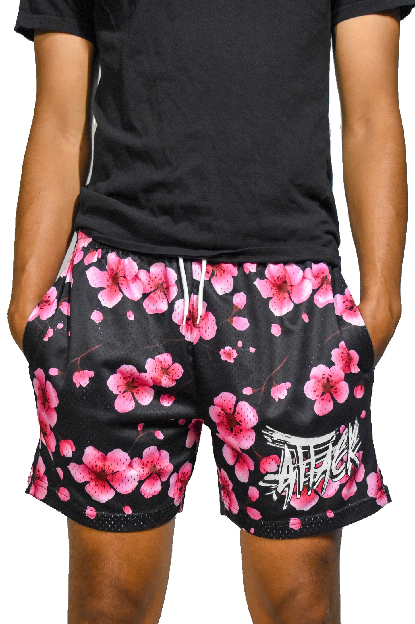 Attack Cherry Blossom Shorts